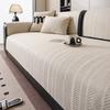 Nordic Simple Linen Look Sofa Mat Anti Slip Breathable Sofa Seat Cover Universal Couch Cushion For Rental House Dorm Room Makeover Home Decor