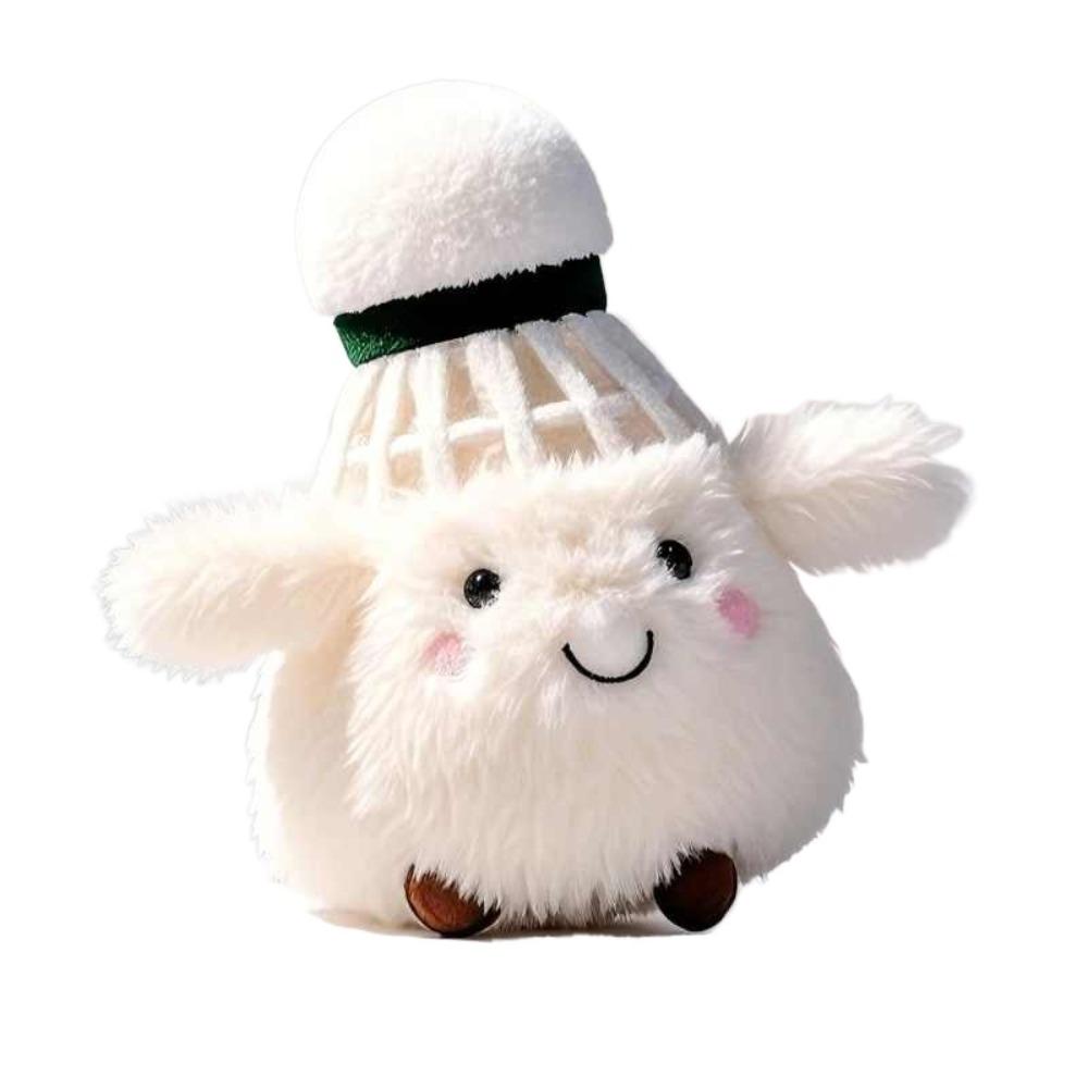 Creative Plush Doll Furry Bag Decor Pendant New Badminton Keychain  Friends Gifts