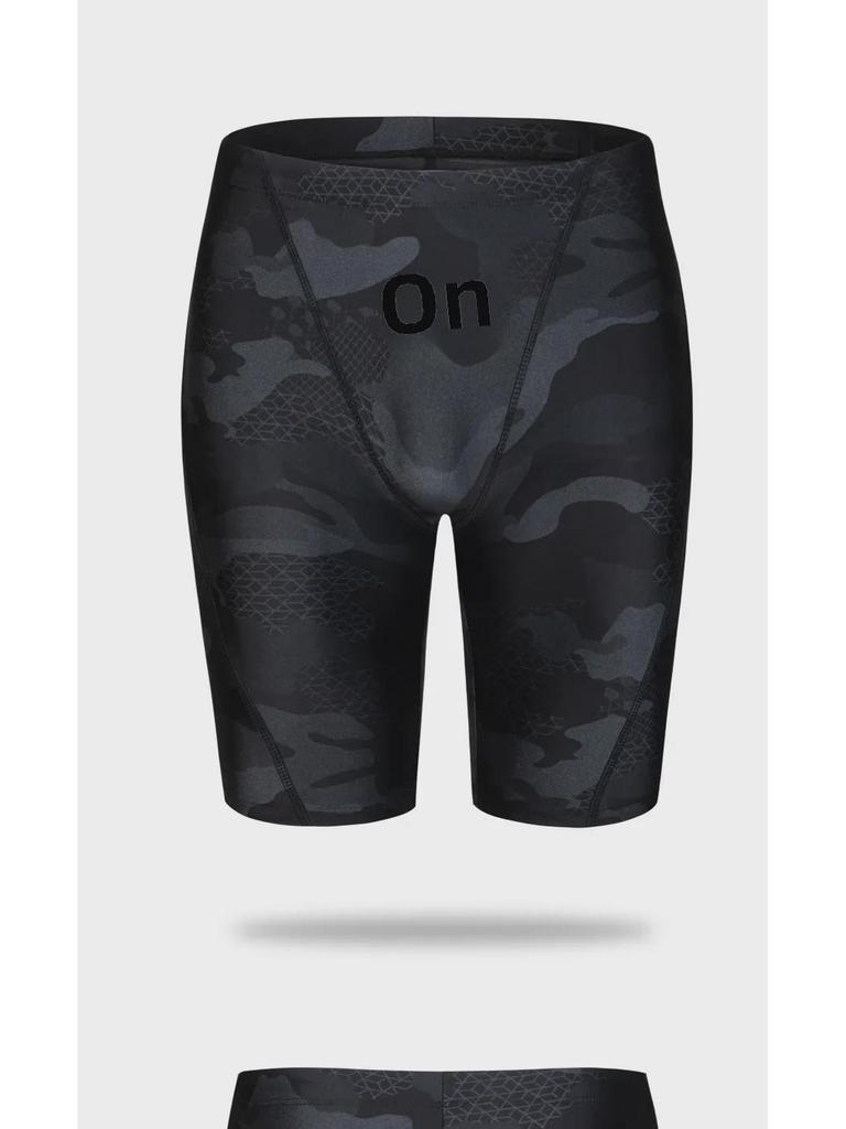 Men's Camouflage Anti-Embarrassment Swim Trunks: Breathable, Large Size, Loose-Fit Boxer Shorts