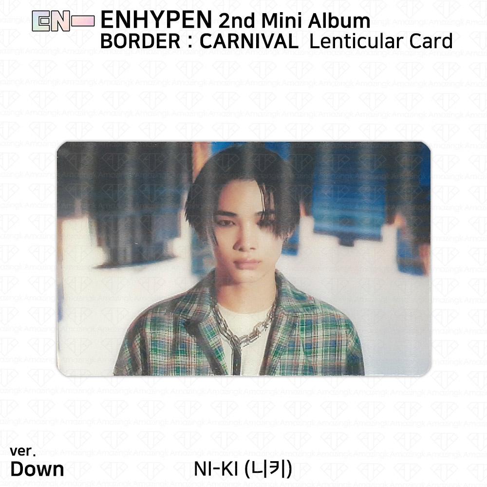 ENHYPEN 2-й мини-альбом Border Carnival, официальная фотокарточка Up Hype Down Ver. KPOP