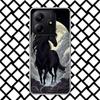 Чехол для телефона Animal Black Horse для Xiaomi Redmi Note 15 14 14S 13 12 12S 11 Pro Plus 11E 11T 11S 10S 5G Мягкий чехол Fundas Redmi N