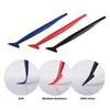 3Pcs Vehicle Stickers Vinyl Wrap Tool with 3 Micro Squeegees of Different Hardness Flexible Contoured Scraper for Seam Stuffing