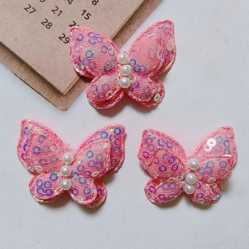 Жемчужная Пайеточная Бабочка Детские Аксессуары для Волос Обувь, Одежда, Сумки и Аксессуары Аксессуары-Бабочки