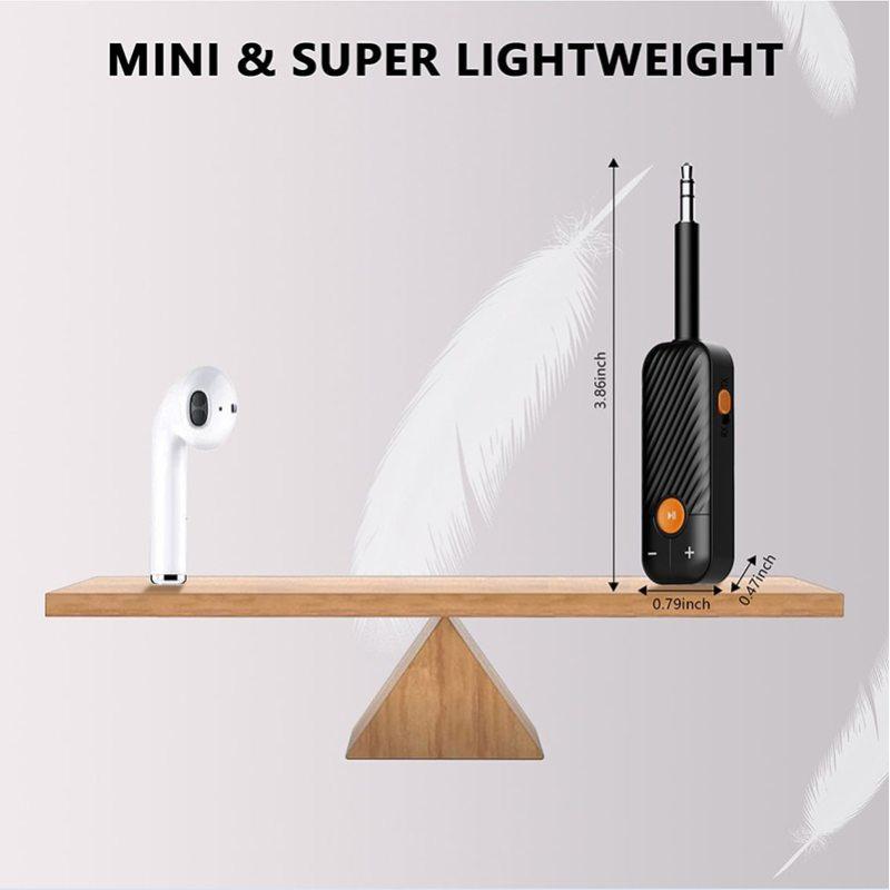 Bluetooth 5,2 аудиоприемник-передатчик 3,5 мм 3,5 AUX с микрофоном стерео музыкальный беспроводной адаптер для наушников ПК ТВ автомобильные колонки