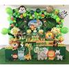 Ballon Décoration Anniversaire Jungle fête Garçon 1 an Guirlande Ballons Anniversaire 1 an Animaux Jungle pour Garçon bébé