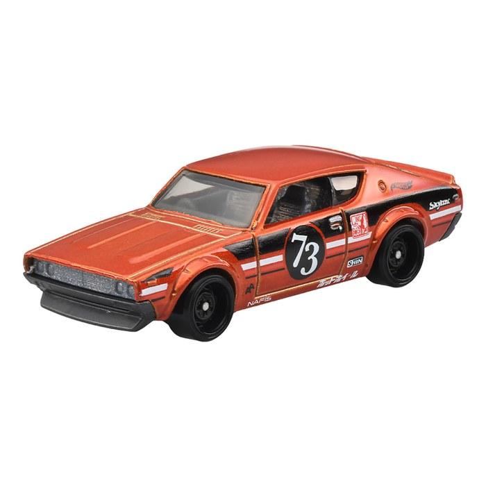 Hot Wheels Basic Car Nissan Skyline 2000GT-R Vehicle Toy 1/64 Scale Orange JMX12