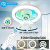 48 Вт Автоматический 360 ° Вращающийся Вентилятор Светильник Бытовой Маленький RGB Потолочный Вентилятор Лампа E27 Пульт Дистанционного Управления Потолочная Люстра Вентилятор