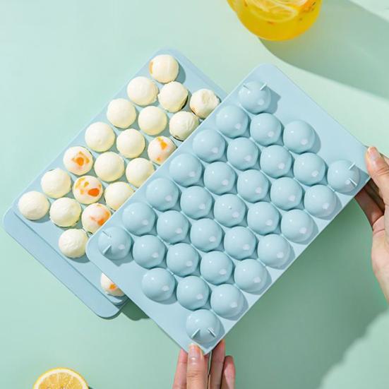 Ледяной шарик с крышкой 33 сетки DIY холодильник 3D круглый лоток для льда кухонные принадлежности