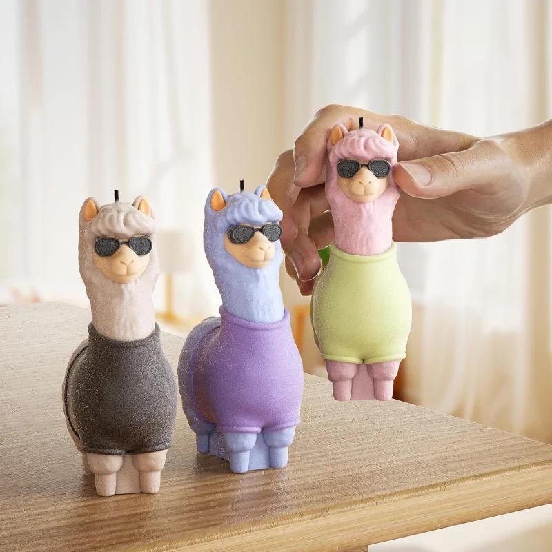 2026New Good Alpaca Silicone Candle Mold DIY Cute Sheep Aromatherapy Plaster Crafts Epoxy Soap Making Supplies Home Decor Gifts
