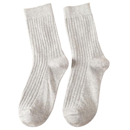 1 пара женских носков средней длины без запаха в японском стиле, высокоэластичные, нескользящие, дышащие, мягкие, впитывающие пот, не садятся, спортивные хлопковые носки