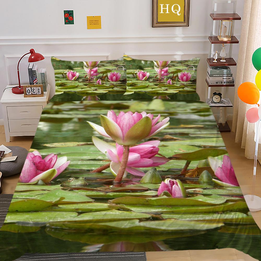 Постельное белье с 3D принтом цветов, двойной размер, комплект постельного белья из микрофибры, комплект постельного белья для девочек, модное домашнее постельное белье