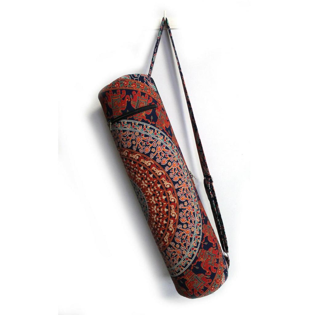 Cotton Yoga Mat Bag, Handmade Sport Gym Bag, Carrier Bag, Pilates Bag, Fitness Bag, Excercise Bag