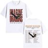 Imagine Dragons Mercury Tour 2023 Concert T Shirt Hip Hop Rock Band Tshirt Men Women Clothing Cotton Loose Short Sleeve T-shirts