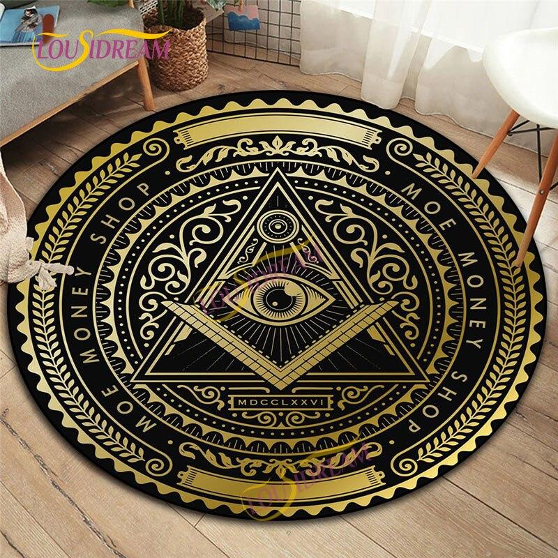 Масонские круглые коврики. Коврик для домашнего игрового стула. Масонский коврик для детской комнаты. Коврик для компьютерного стула. Коврик для деревянного пола масонов.