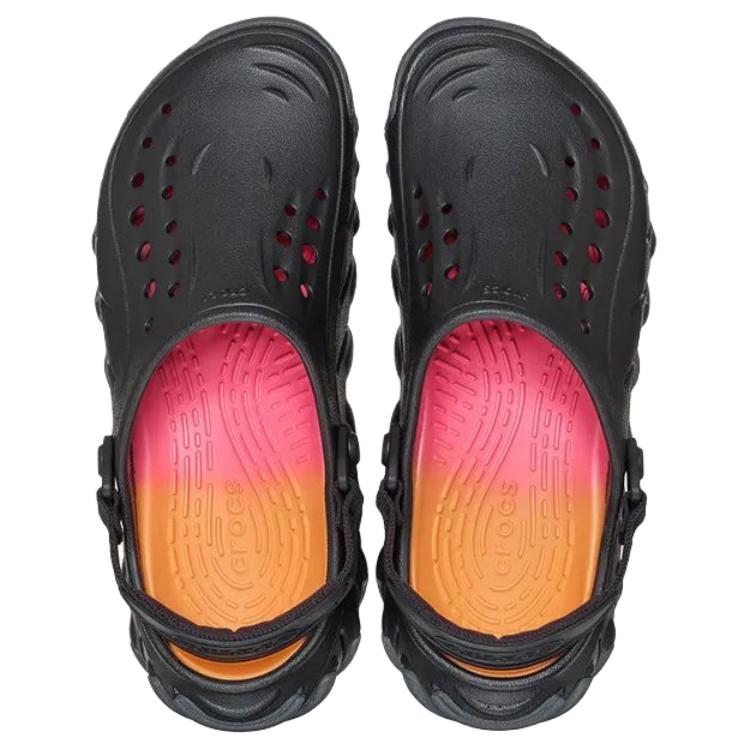 Crocs Эхо Заката Бобо Танки Клоги Мужские Черные 213386-0C4