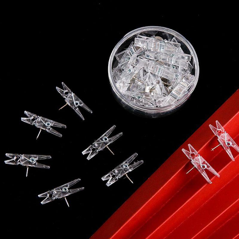 20 шт./кор. канцелярские принадлежности для офиса, школы, канцелярские принадлежности, прочные пластиковые зажимы для большого пальца