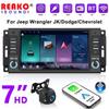 For 2Din Car Android Stereo GPS Player Ram Challenger Jeep Wrangler JK Head Unit Single Radio BT Carplay Multimedia