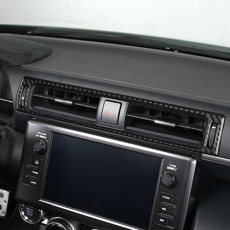 Real Carbon Fiber Car Accessories Center Air Vent Cover Soft Sticker For Subaru BRZ/ For Toyota GR86 2024 2025