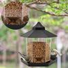 Waterproof Gazebo Hanging Wild Bird Feeder Outdoor Container With Hang Rope Feeding House Type Bird Feeder Aves Decor