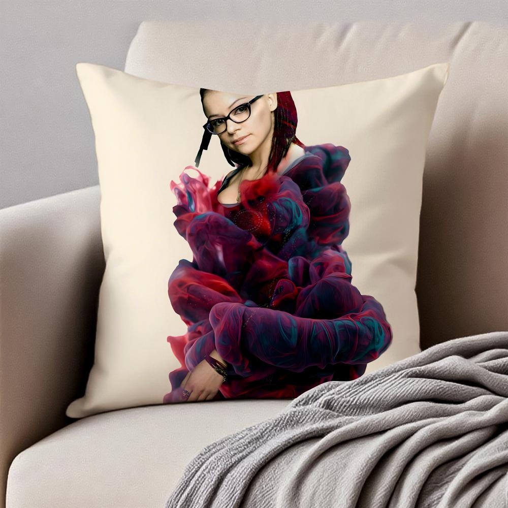 CCosima Niehaus Cushion Cover Pillowcase Antidustmite Invisible Zipper Short Plush Sofa Cushion