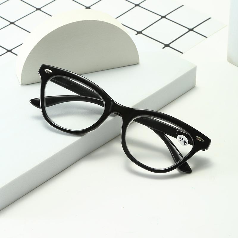 Ретро очки для чтения «кошачий глаз» Очки с имитацией черепахового панциря Ультралегкие очки для чтения с защитой от синего света