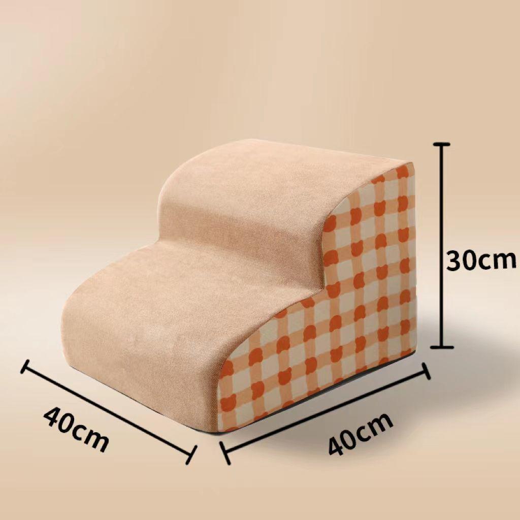 Pet Bedside Stairs for Small Dogs and Cats - Removable & Washable Steps