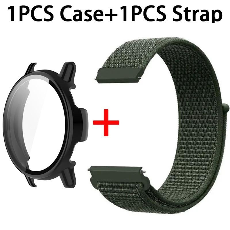 Nylon WatchBand + Case Cover for Garmin Vivoactive 5 / Active 5 Wristband Protective Shell Loop Strap Vivoactive5 Watch