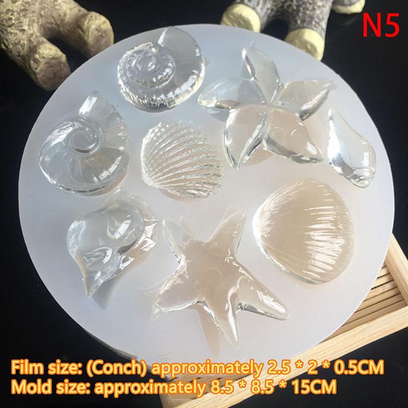 Силиконовая форма для самостоятельной работы, ракушка, морская звезда, ракушка, силиконовая форма для шоколада, форма для выпечки, инструменты для украшения торта из помадки, формы для художественного творчества из глины и смолы