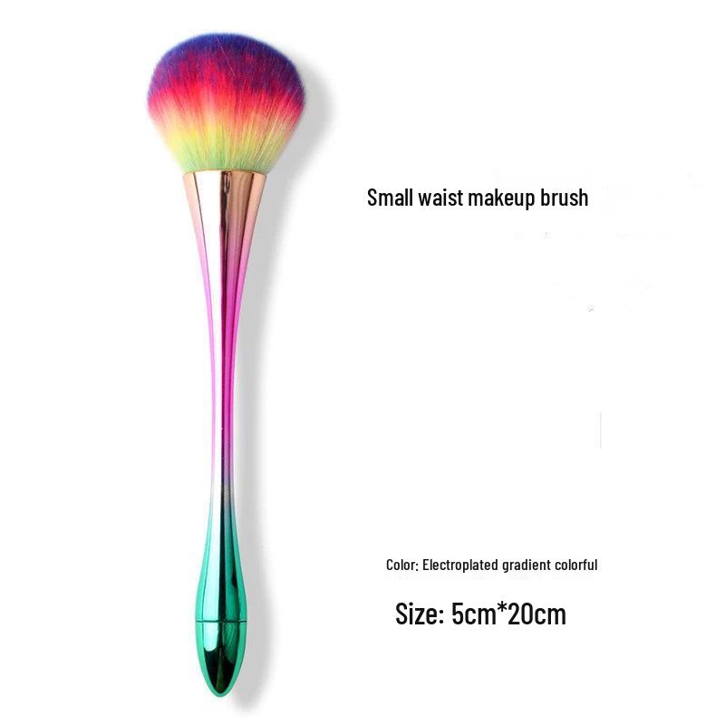 Large Soft Bristle Powder Brush for Blush, Highlighter, and Setting Powder