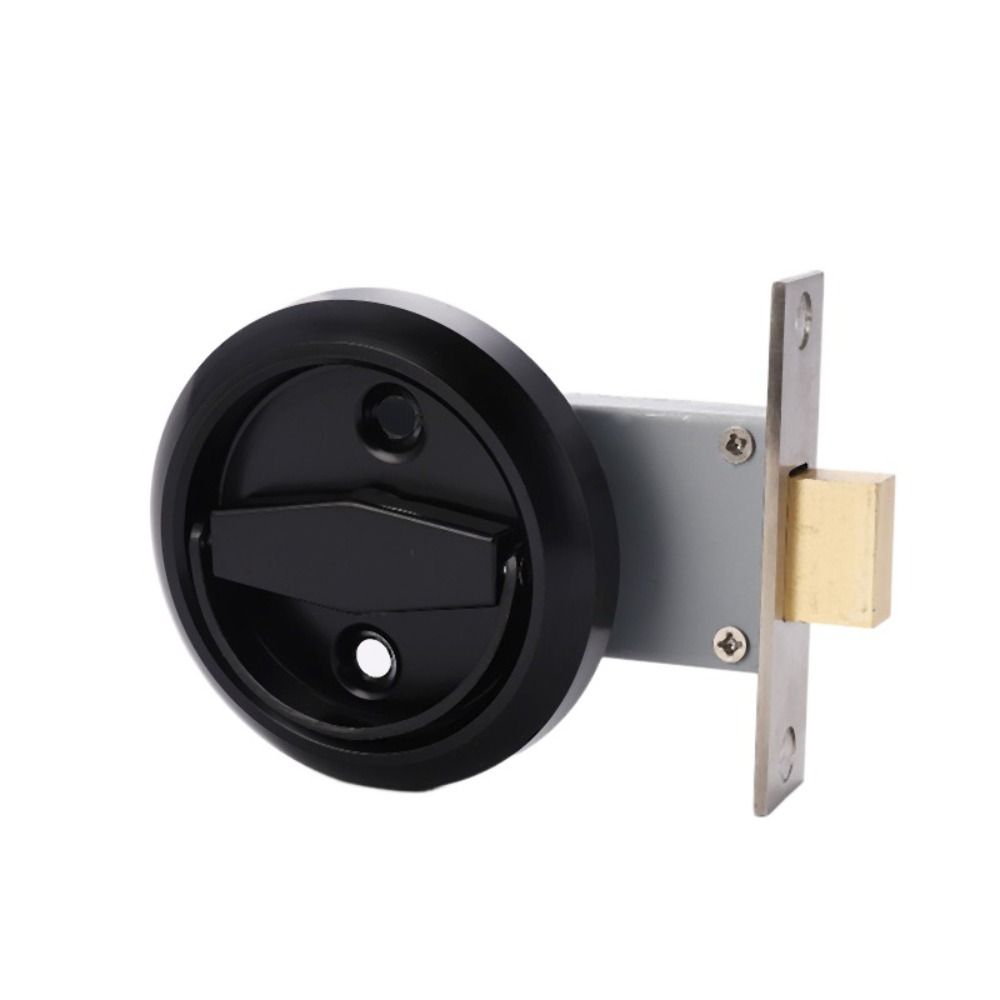 Wardrobe Furniture Lock Bolt Recessed Door Handle Lock Wardrobe Pulls Cabinet Knob Pull Ring Lock
