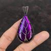 Древо Жизни Фиолетовый Огонь Лабрадорит Подвеска Медная проволока Обернутая подвеска Ручная работа Медная проволока Обёрточная бумага Ювелирные изделия Подвеска с драгоценным камнем Подарок на годовщину