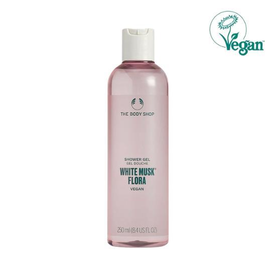 The Body Shop Белый мускусный гель для душа Flora 250 мл (вегетарианский)
