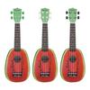 21 Inch 12 Fret 4 String Basswood Ukulele Electric Acoustic Guitar Watermelon Style Ukelele for