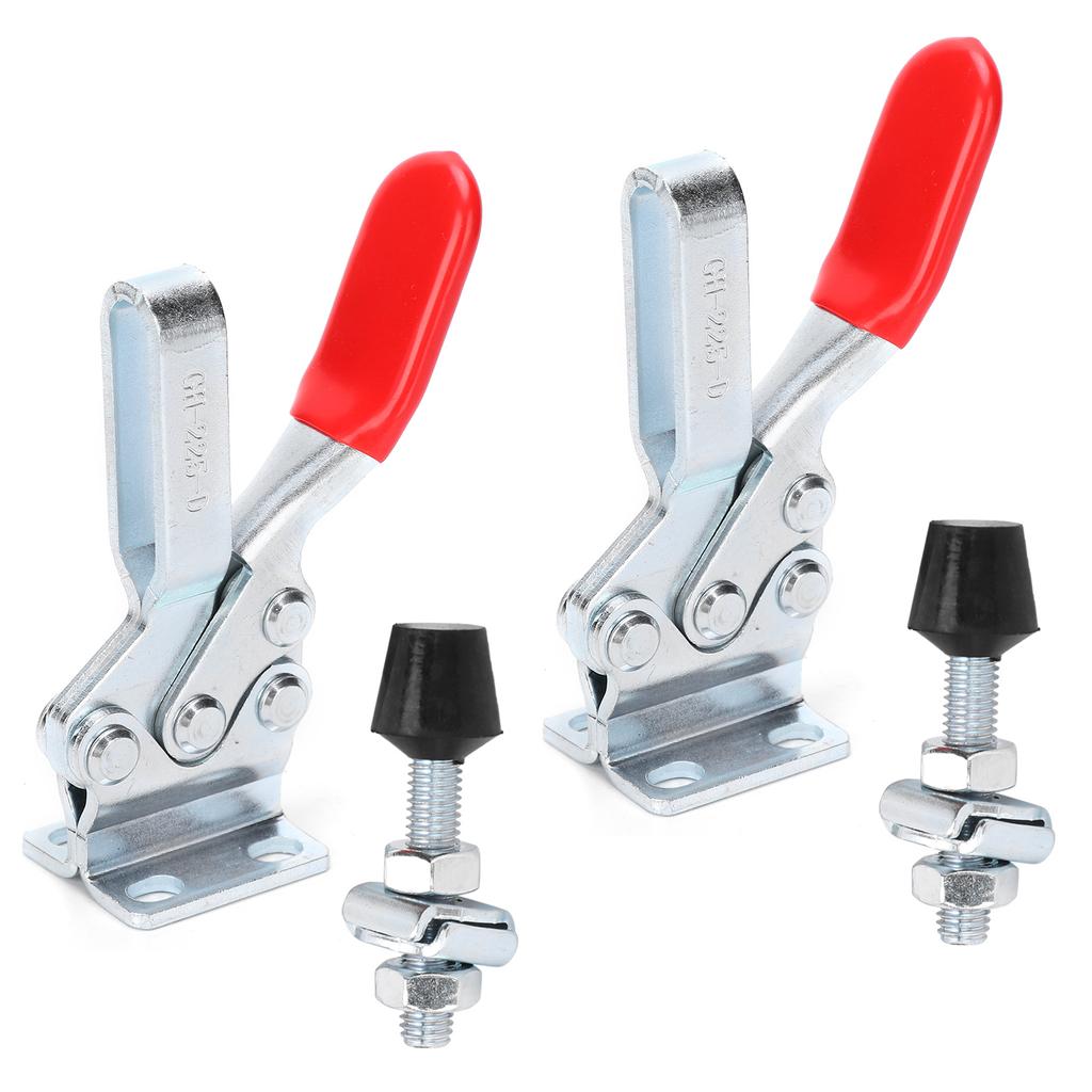2Pcs Welding Toggle Clamp Horizontal Fixture Elbow Compressor Quick Release Hand Tool GH?225?D