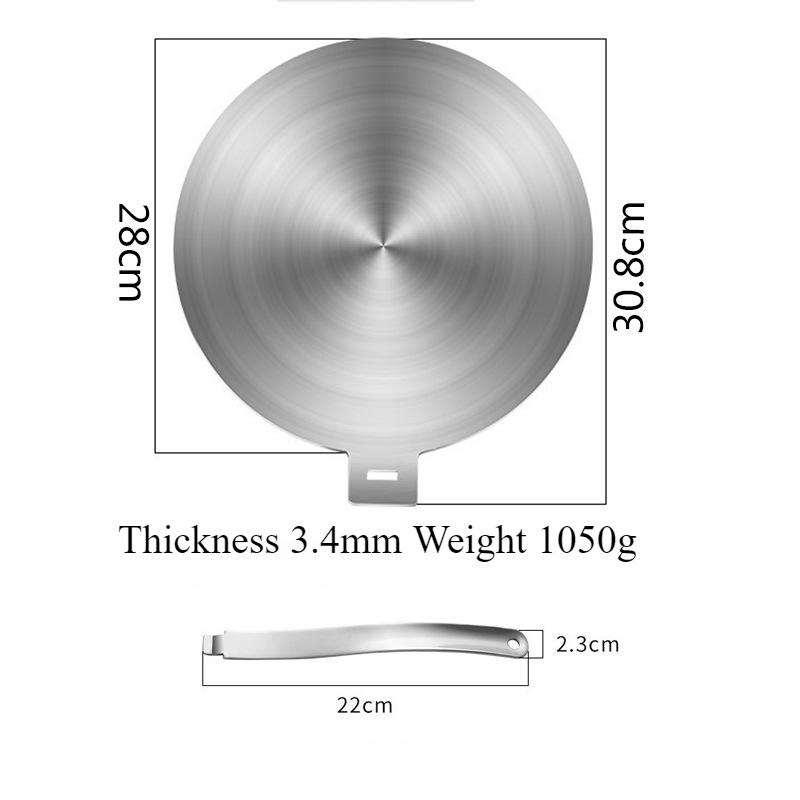 28 см нержавеющая сталь рассеиватель тепла кольцо пластина тепловой проводник гриль варочная поверхность газовая и электрическая плита для кухонной кастрюли