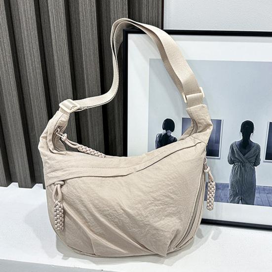 Повседневная сумка-хобо, сумка-мешок с регулируемым ремнем, складная сумка через плечо с несколькими карманами, вместительная сумка через плечо для повседневного использования, путешествий и работы