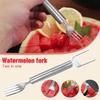 2-in-1 Watermelon Fork Slicers, Watermelon Cutter Summer Fruit Cutting Fork, Head Fruit Forks Knife