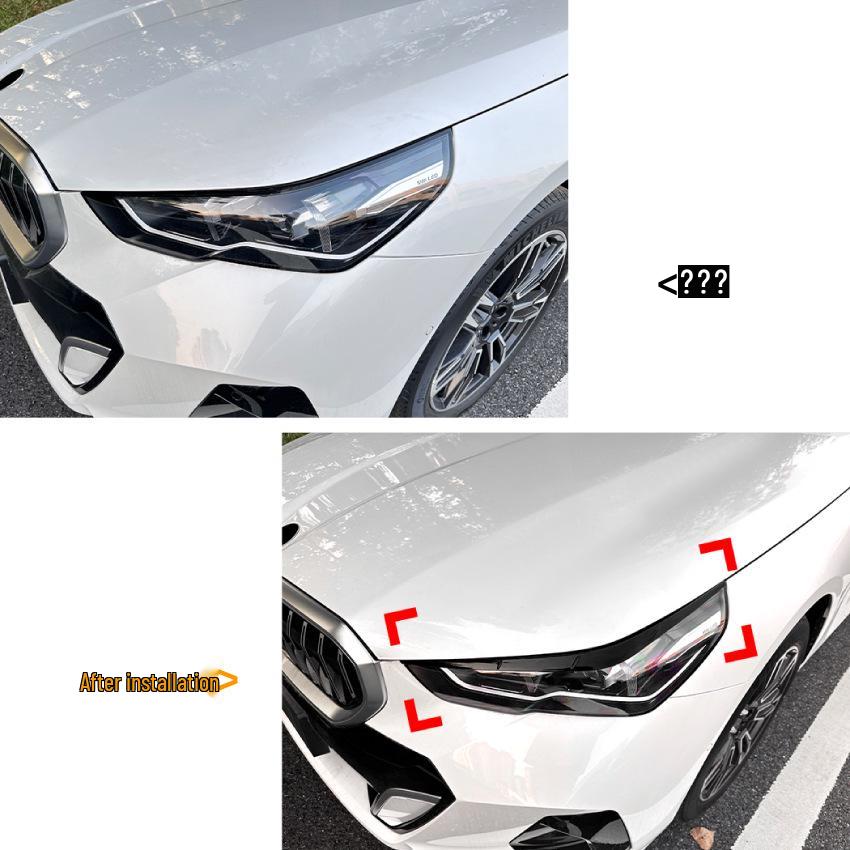 Наклейки «Брови» на фары BMW 5 серии i5 G60/G61 2024+ - Модификация внешнего тюнинга.
