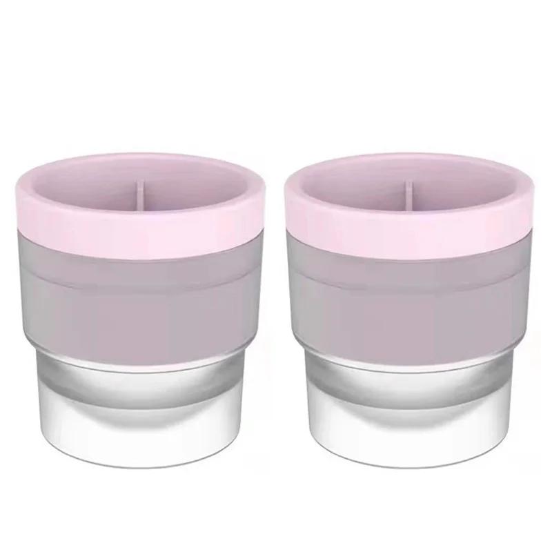 Силиконовая форма для льда, сфера, штабелируемая, медленно тающая, самодельная форма для изготовления ледяных шариков, пищевой поднос для льда для коктейлей, виски, напитков, бара