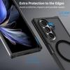 New Arrival Frosted Clear Magnetic Built-in Magnetic Ring Flip Back Cover for Samsung Galaxy Z Fold 7 6 8 Wide Ultra Thin Cover