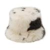 Ladies' Warm Cold Hat Women's Grass Plush Cow Pattern Fisherman's Hat Women