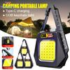 Mini COB Keychain Lights Type-C USB Rechargeable Flashlight Multi-functional Magnetic COB Work Light Small Camping Lantern