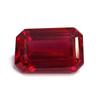 Certified Natural Mozambique Red Ruby Emerald Cut 9-11 Ct Stunning Gemstone