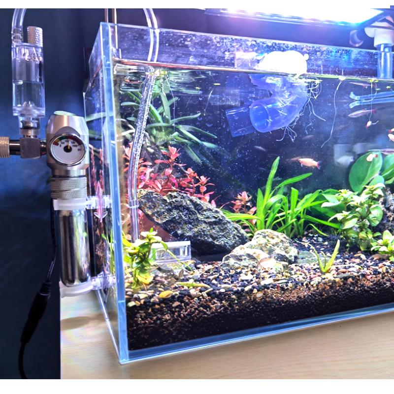 Аквариумный DIY CO2 регулятор W21.8/CGA320/G3-4/G5-8/TR21/3-8unf газовая баллонная гайка стыковочного типа клапан понижения давления CO2 для аквариума