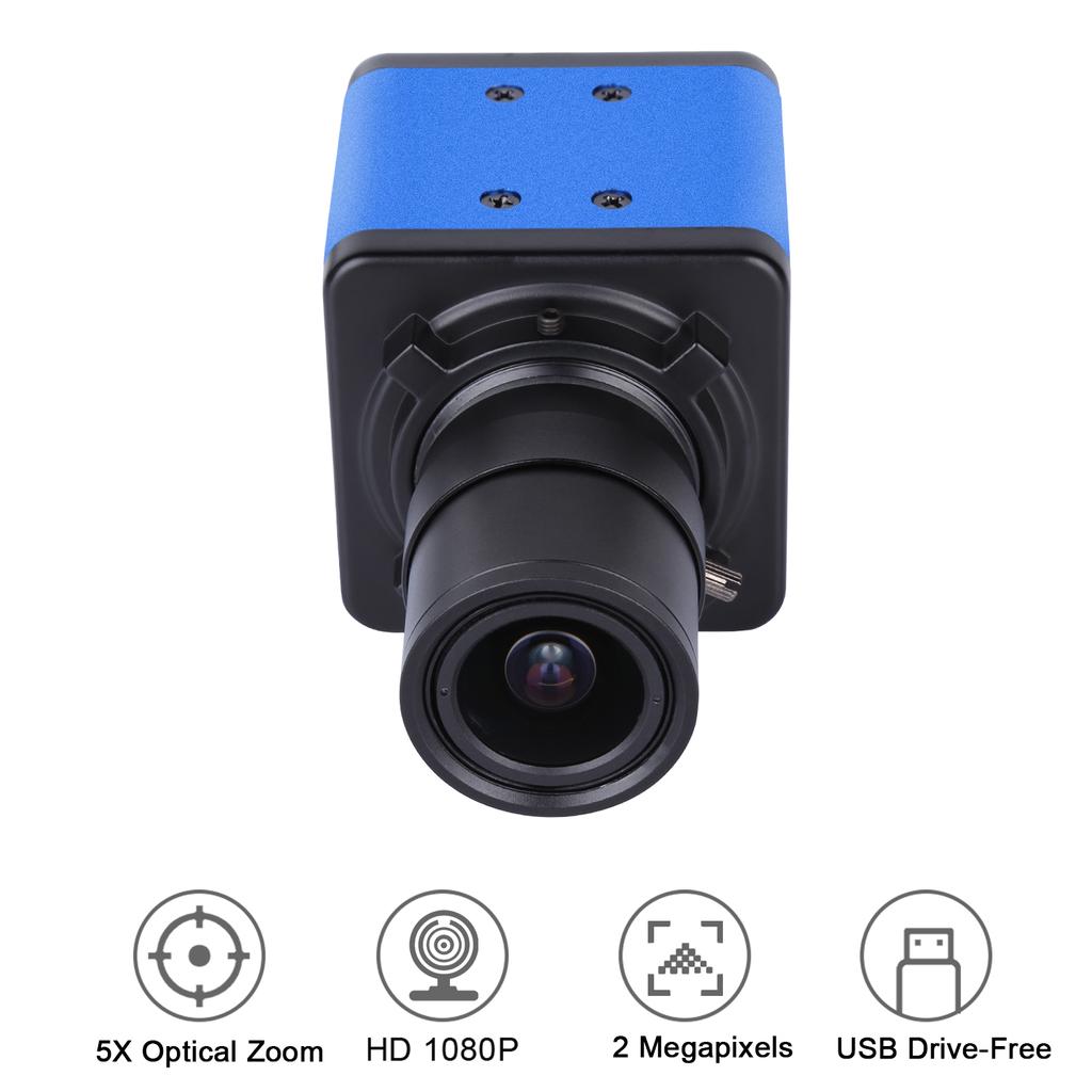 Aibecy 1080P HD Camera Computer Camera Webcam 2 Megapixels 5X Optical Zoom 155 Degree Wide Viewing