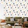 Summer wallpaper white and gray for living room and bedroom 50x1000