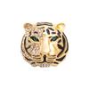 High-End Rhinestone Tiger Brooch for Men's Suit