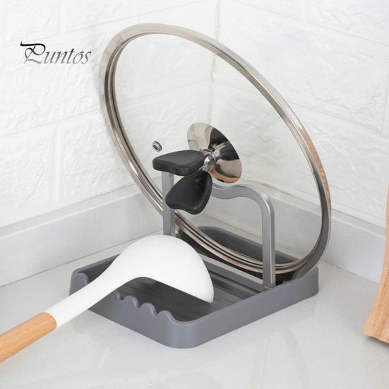 Держатель для крышки кастрюли Стойка для посуды Нескользящая конструкция Легко чистить Складная подставка для крышки кастрюли