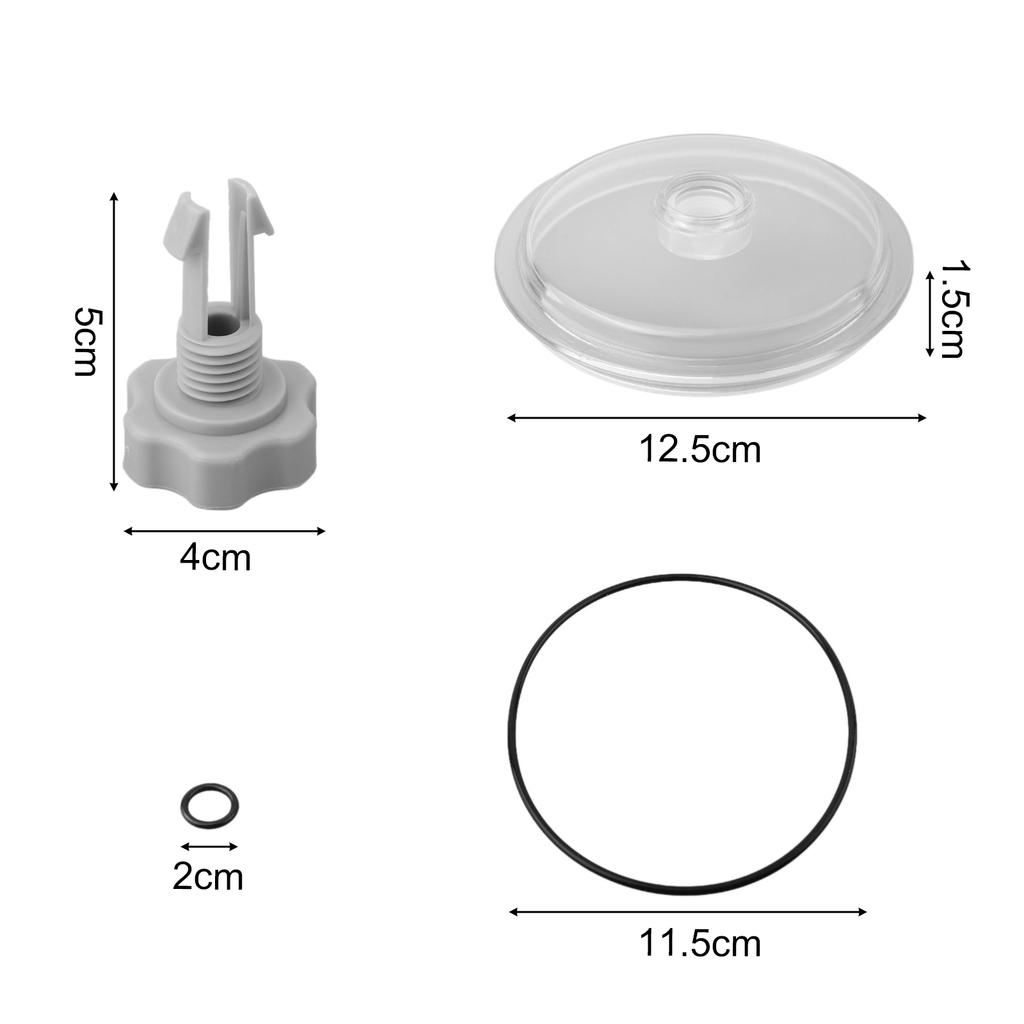 Leaf Trap Cover Lid O Ring Valve SF Debris Out For Intex 12 Inch