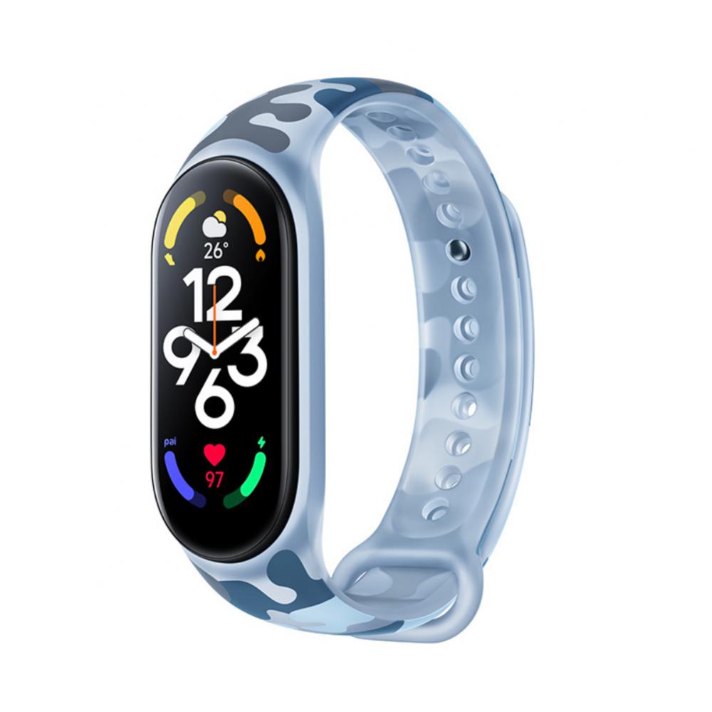 Силиконовый ремешок для Xiaomi Mi Band 8 7 6 5 4 3 двухцветный ремешок против пота спортивный дышащий сменный ремешок с пряжкой для Mi Band 8 7 6 5 4 3